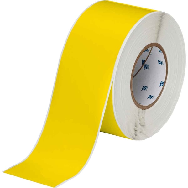Weather Resistant Polyester Outdoor Labels 3 in W x 300 ft L Yellow